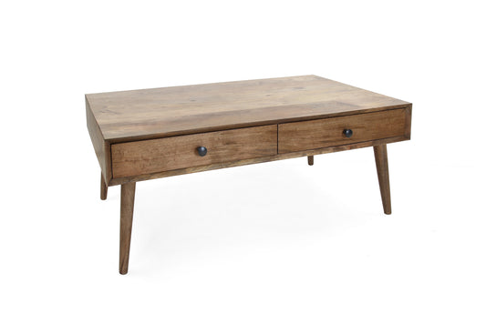 Tenera Mid-Century Modern Coffee Table with Drawers
