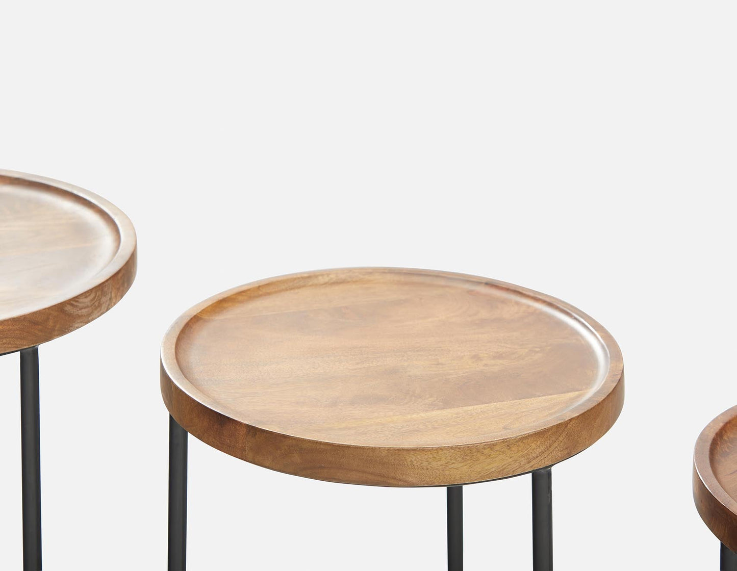 Nyore Tray Top Nesting End Tables - Set of 3