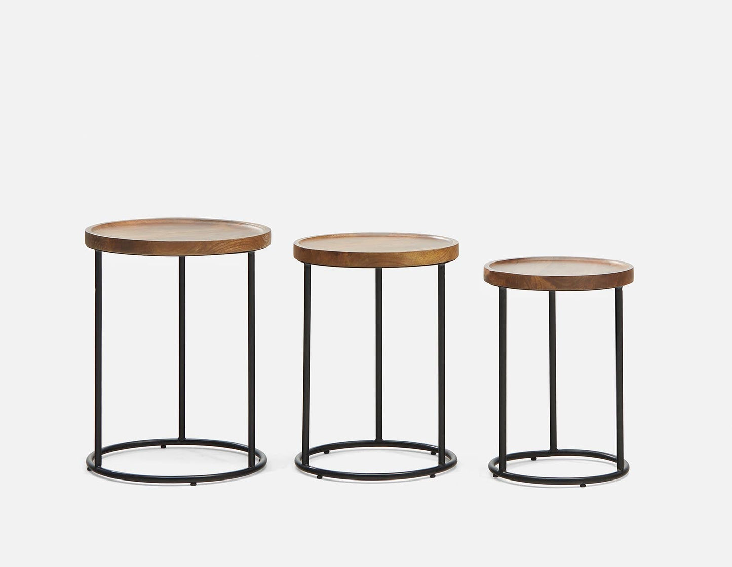 Nyore Tray Top Nesting End Tables - Set of 3
