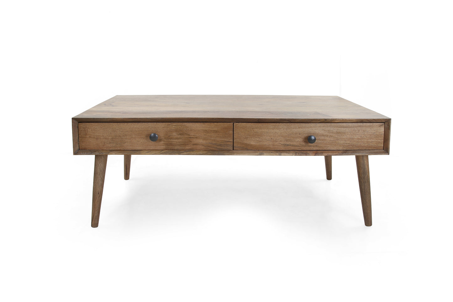 Tenera Mid-Century Modern Coffee Table with Drawers