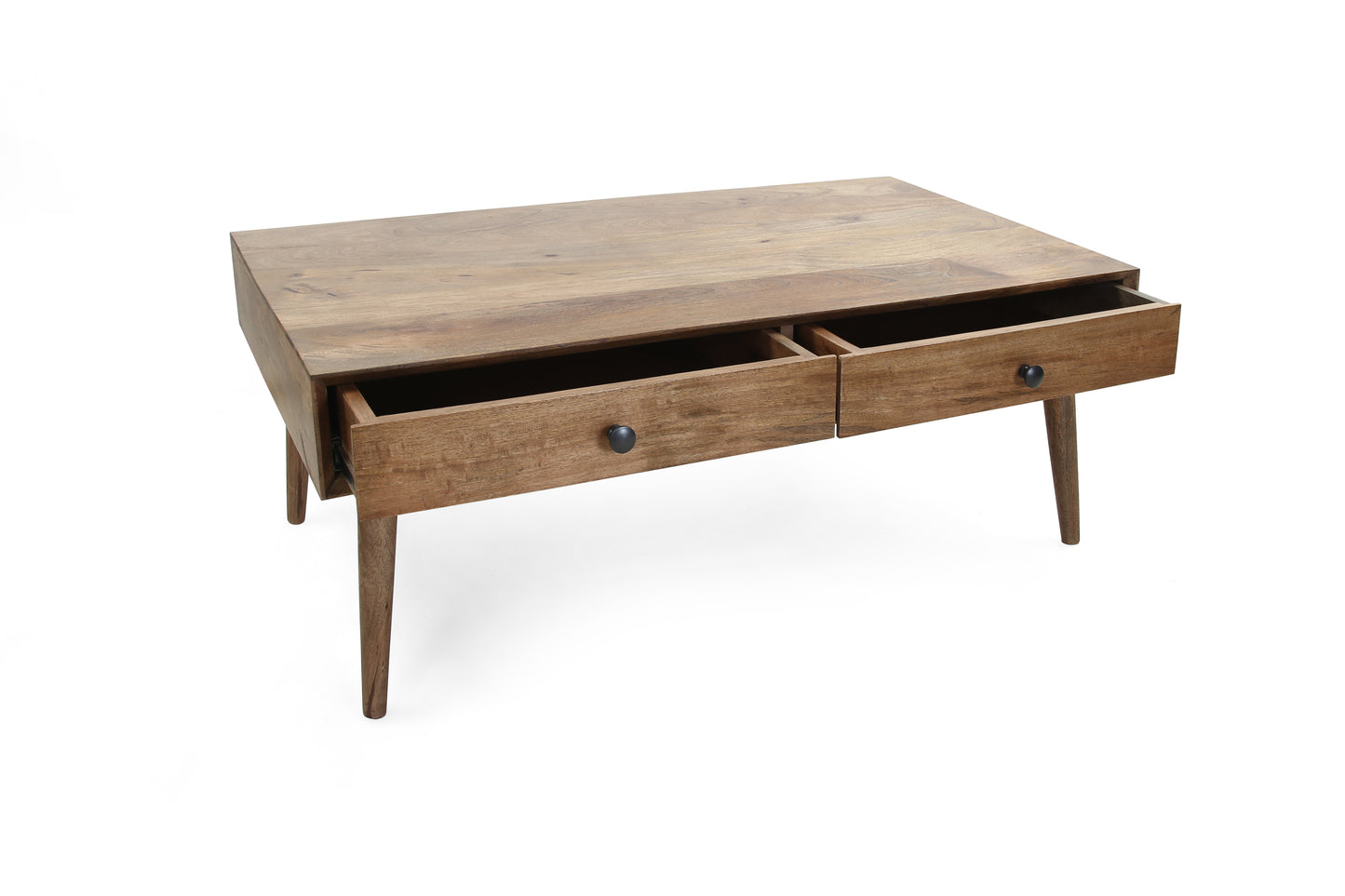 Tenera Mid-Century Modern Coffee Table with Drawers