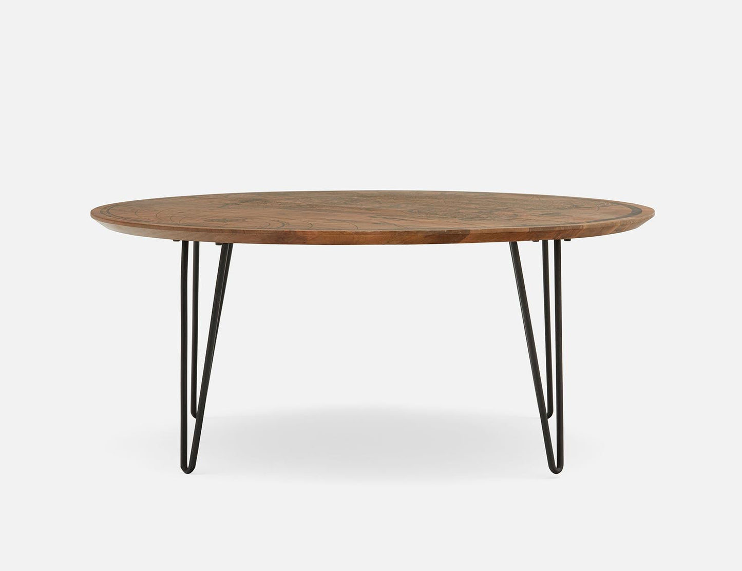 Medinia Map Print Round Coffee Table