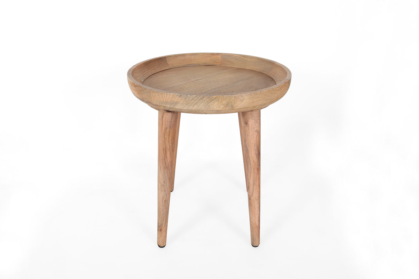 Nyore Tray Top Round End Table