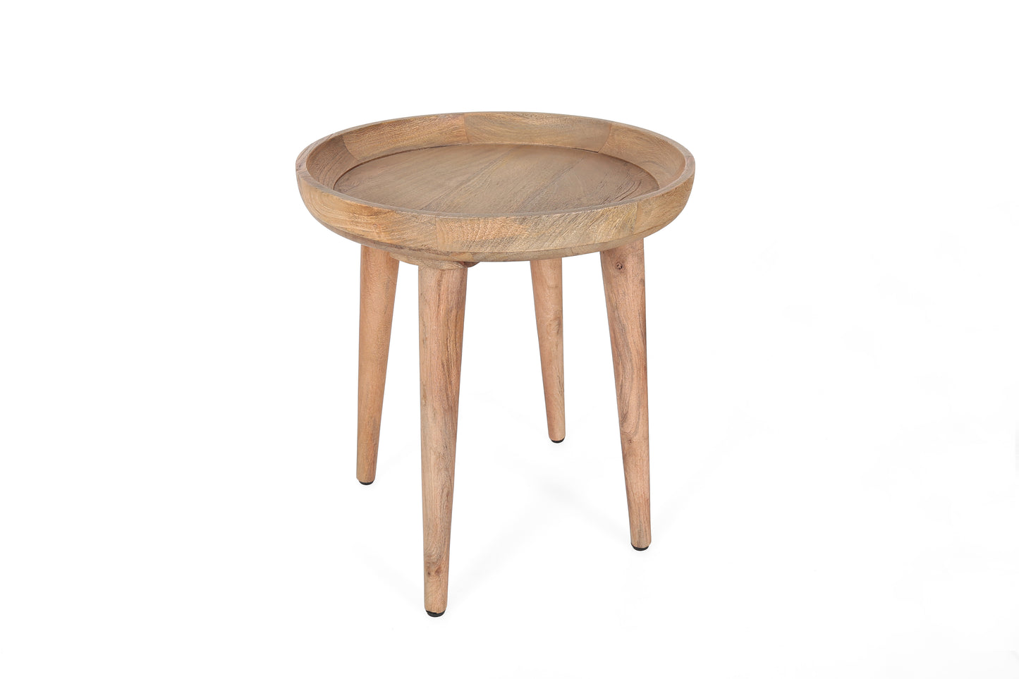 Nyore Tray Top Round End Table