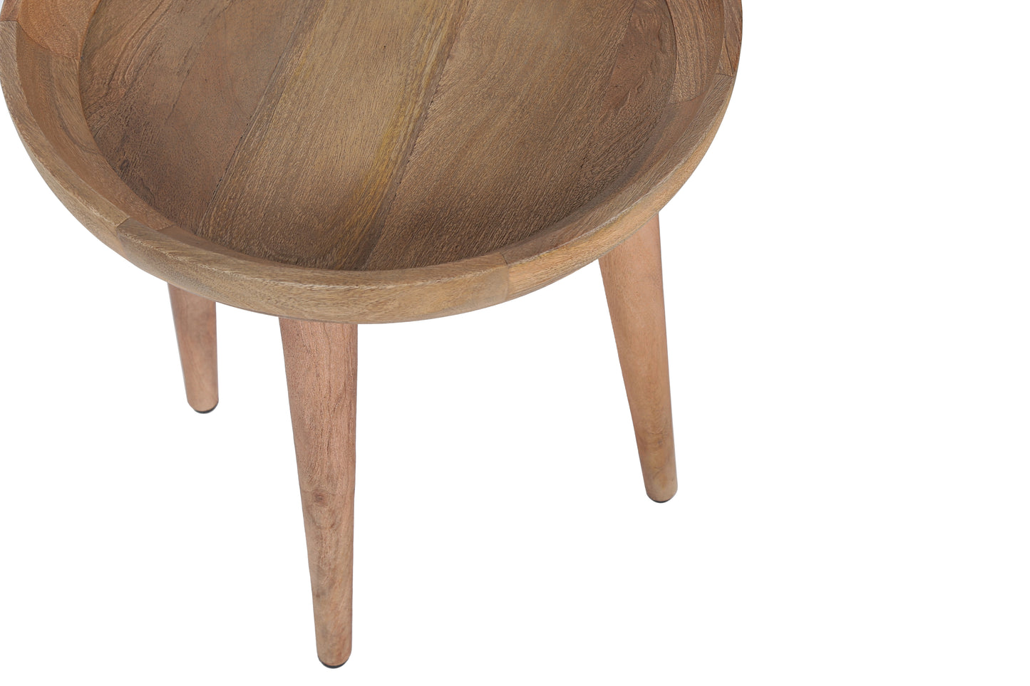 Nyore Tray Top Round End Table