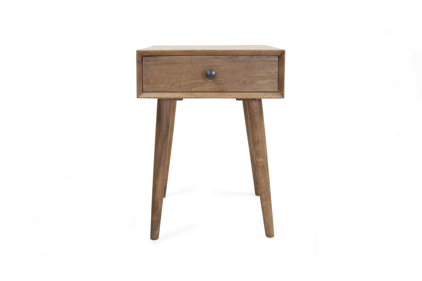 Tenera Mid-Century Modern Nightstand with Storage Drawer