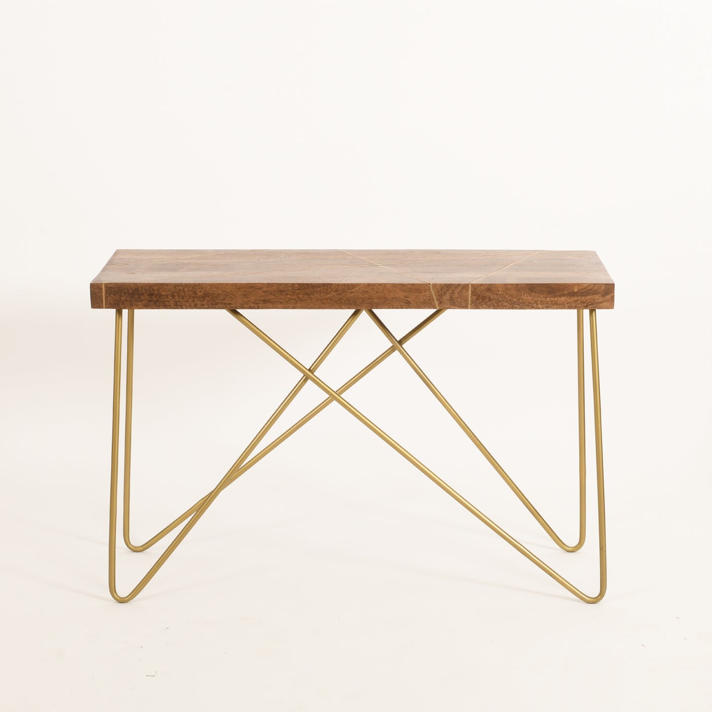 Rayos Brass Inlay Console Table