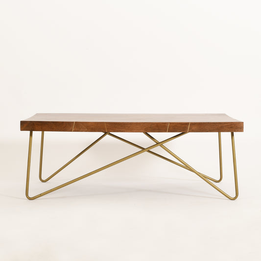 Rayos Brass Inlay Coffee Table