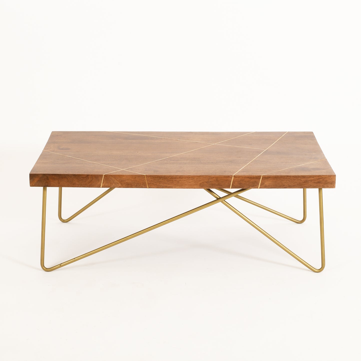 Rayos Brass Inlay Coffee Table