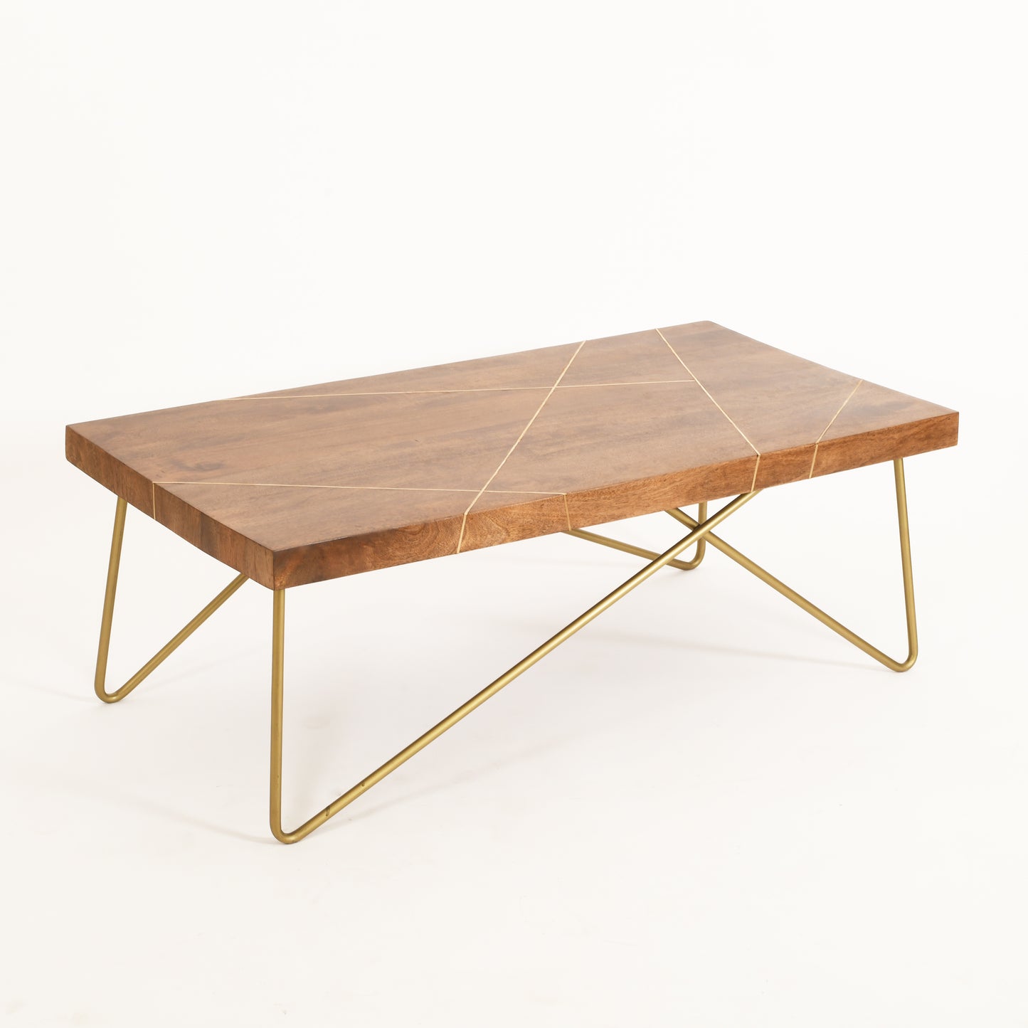 Rayos Brass Inlay Coffee Table